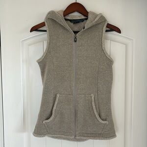 Kuhl Beige Hooded Fleece Vest